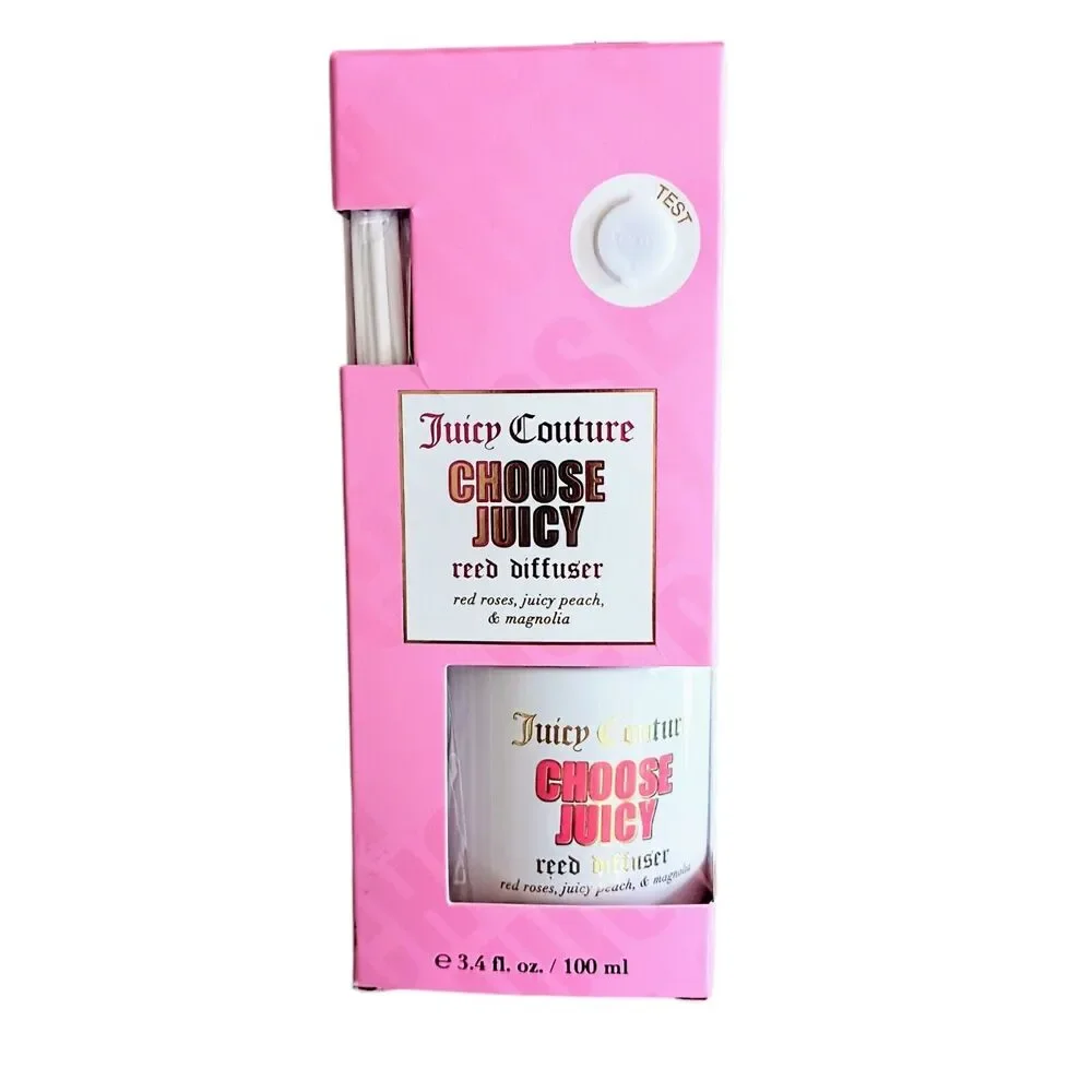 Juicy Couture 3.4 oz Reed Diffuser ROSE PEACH MAGNOLIA Hotel‎ Spa Luxury Glam